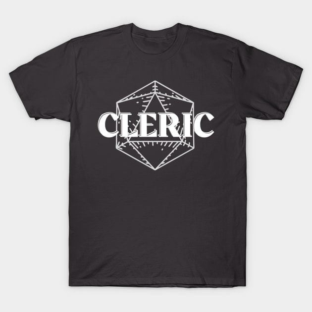 Cleric Class Symbol DnD Print T-Shirt by DungeonDesigns